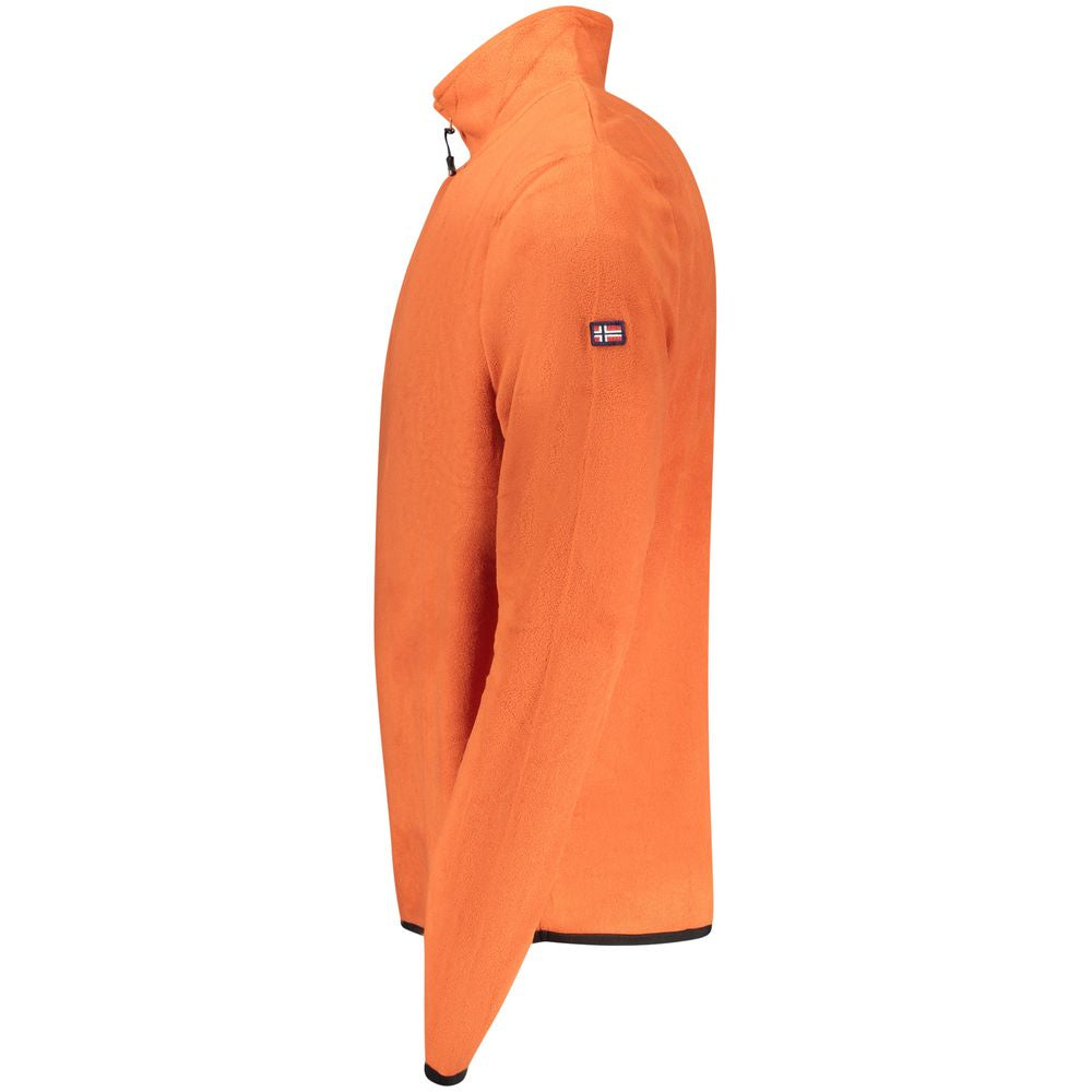 Norway 1963 Orangefarbener Polyester-Sweatshirt