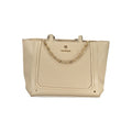 Laura Biagiotti Beigefarbene PVC-Handtasche