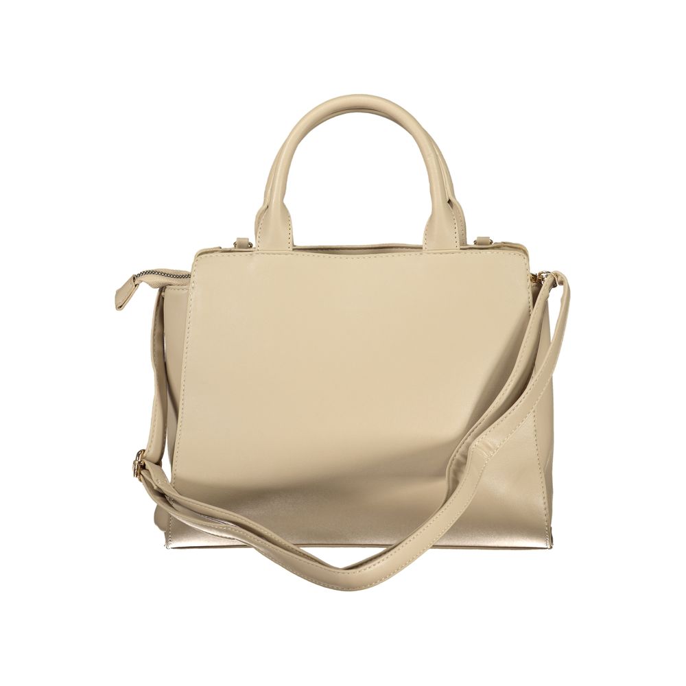 Laura Biagiotti Beigefarbene PVC-Handtasche