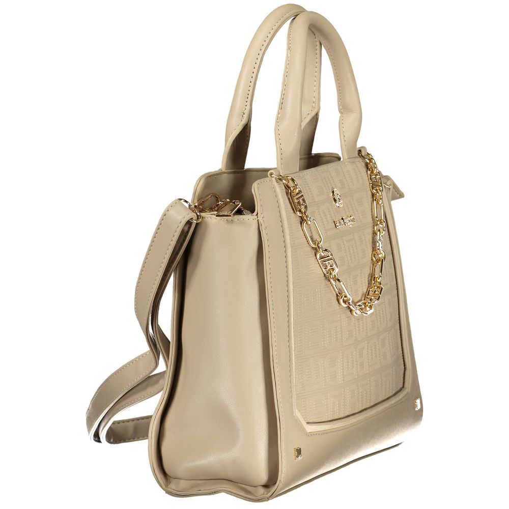 Laura Biagiotti Beigefarbene PVC-Handtasche