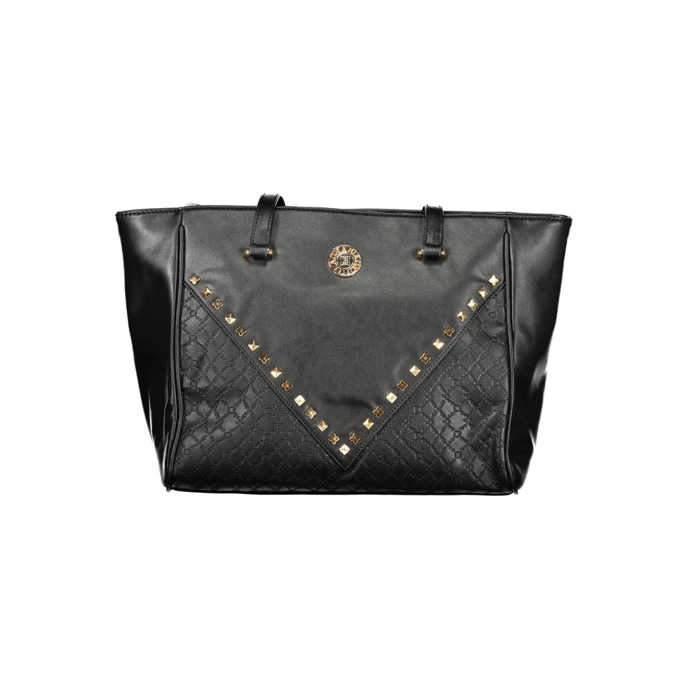 Laura Biagiotti Schwarze PVC-Handtasche