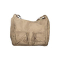 Laura Biagiotti Beigefarbene Polyester-Handtasche