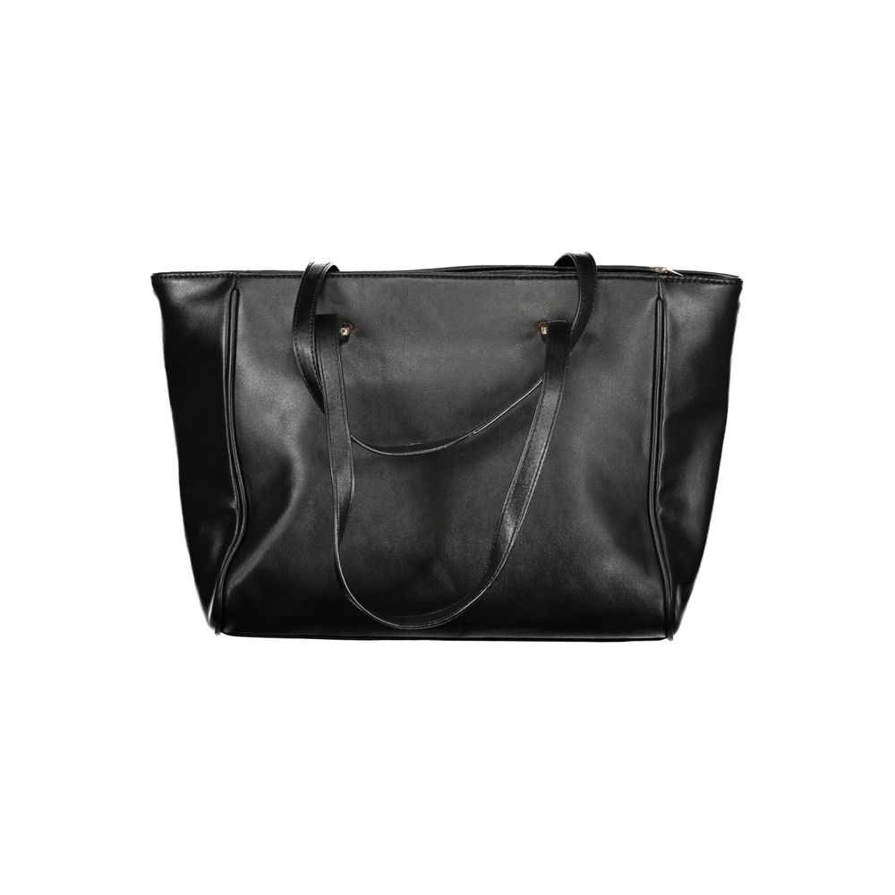 Laura Biagiotti Schwarze PVC-Handtasche