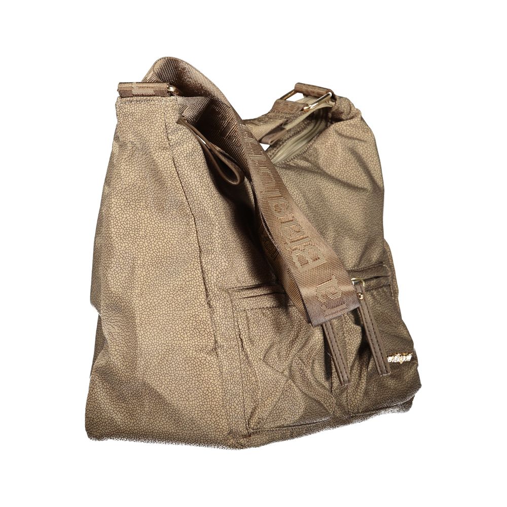 Laura Biagiotti Beigefarbene Polyester-Handtasche