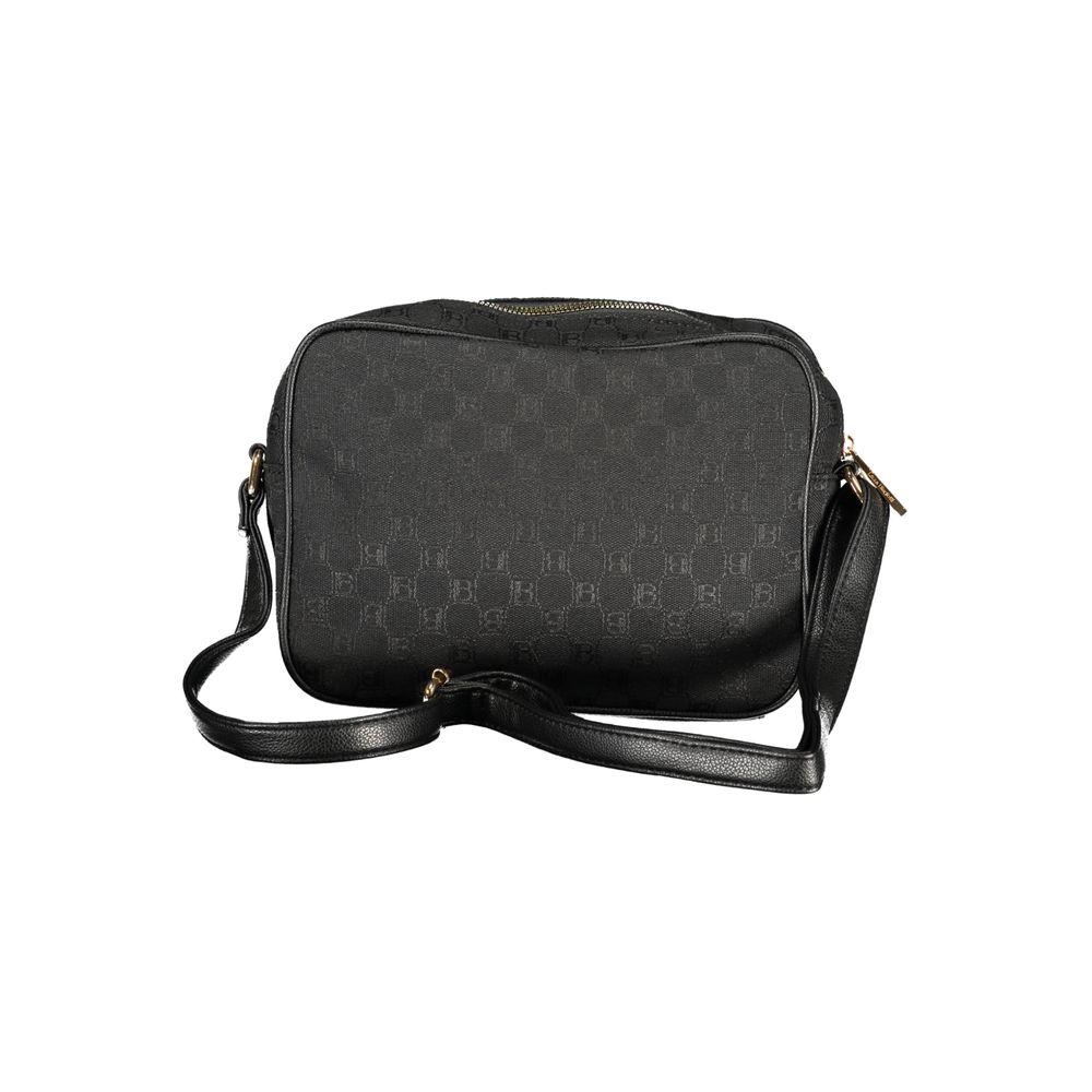 Laura Biagiotti Schwarze Damen-Handtasche aus Polyester
