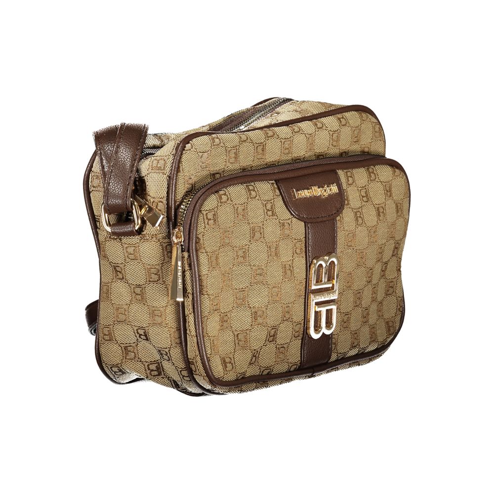 Laura Biagiotti Beige Polyester Handbag