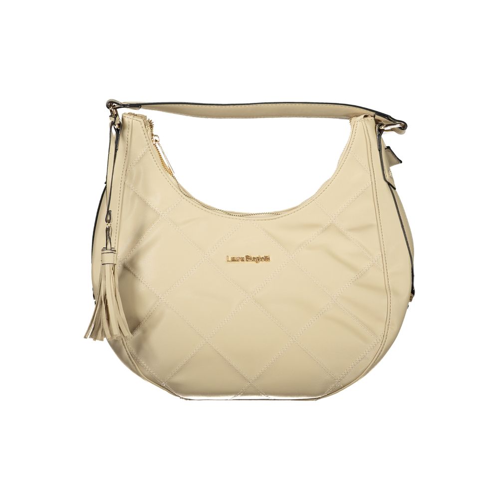 Laura Biagiotti Beigefarbene PVC-Handtasche