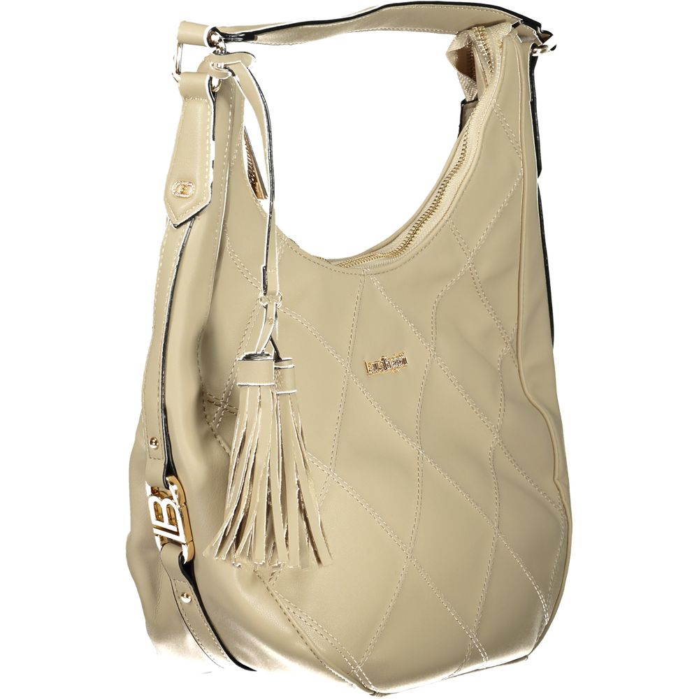 Laura Biagiotti Beigefarbene PVC-Handtasche