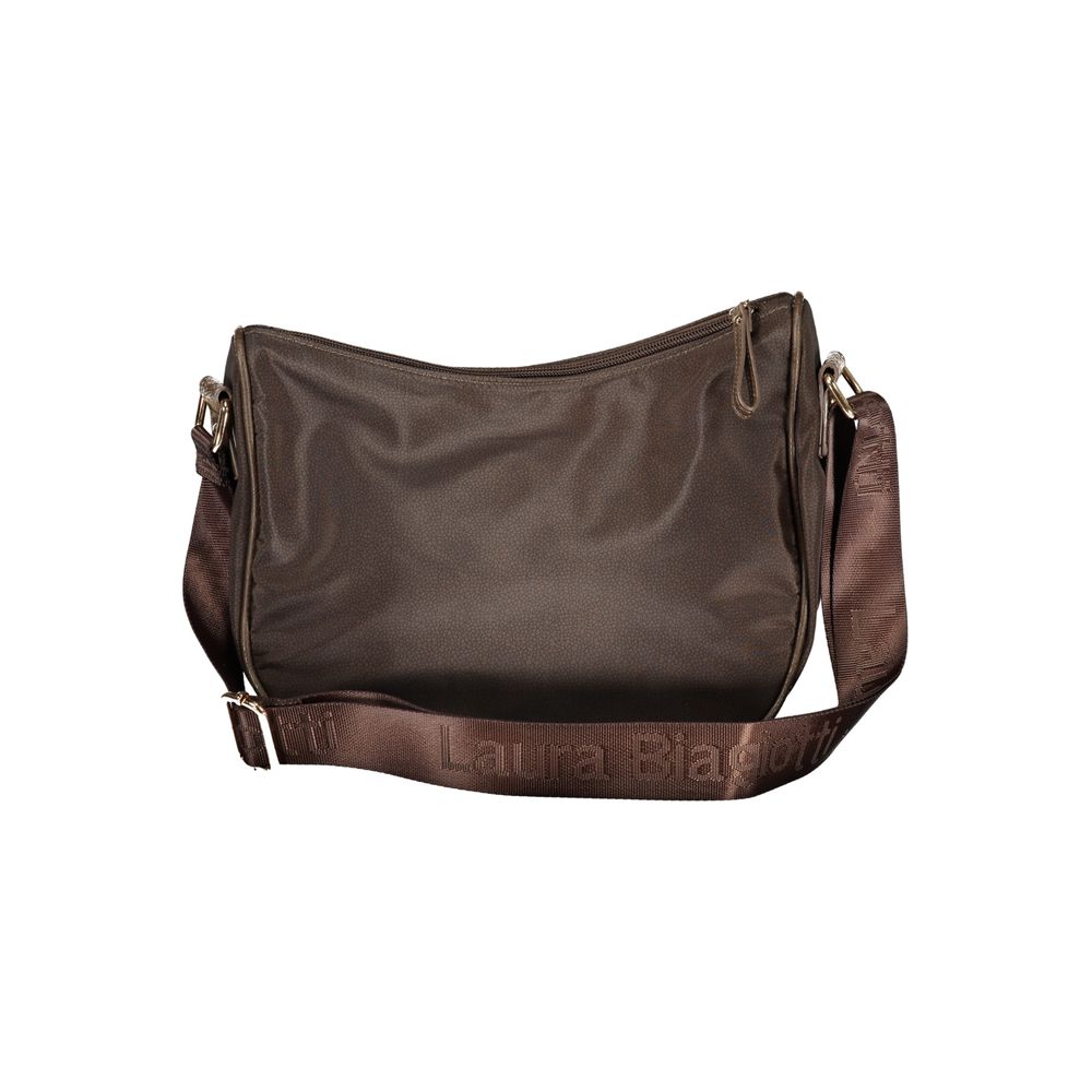 Laura Biagiotti Braune Polyester-Handtasche