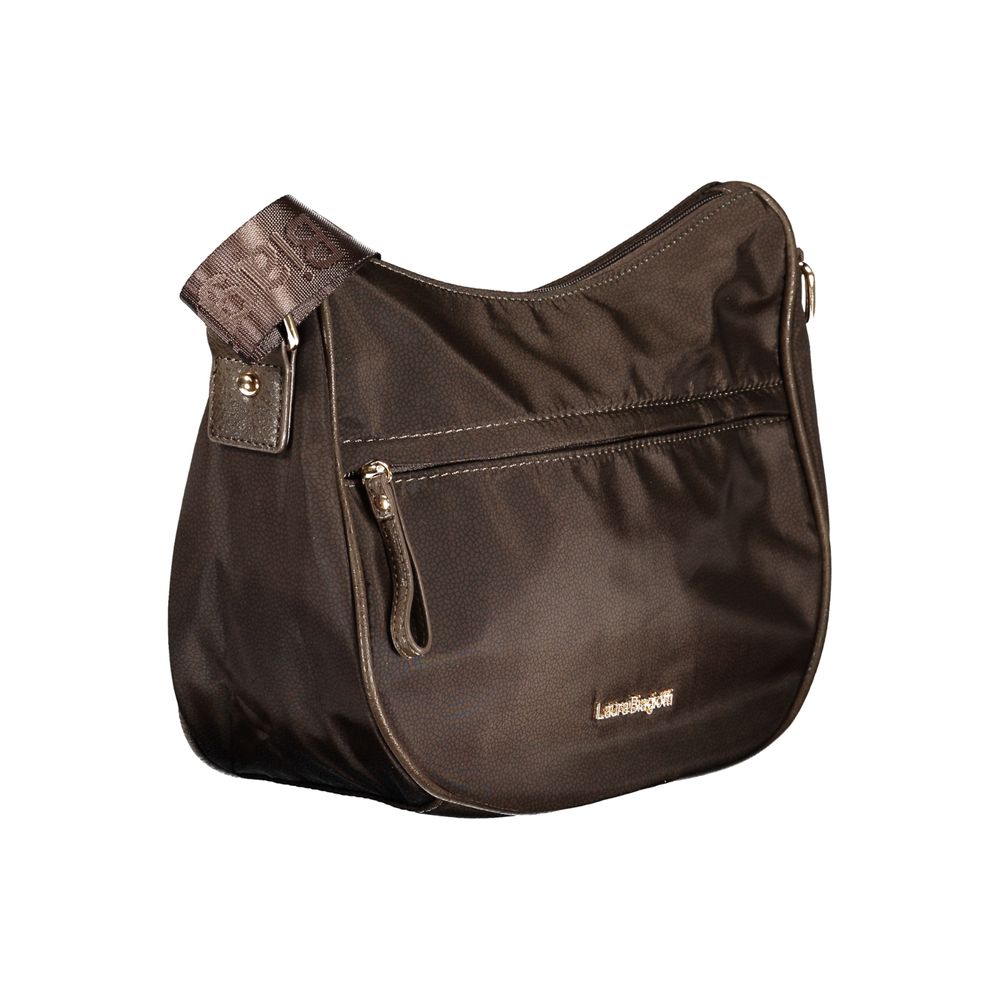 Laura Biagiotti Braune Polyester-Handtasche