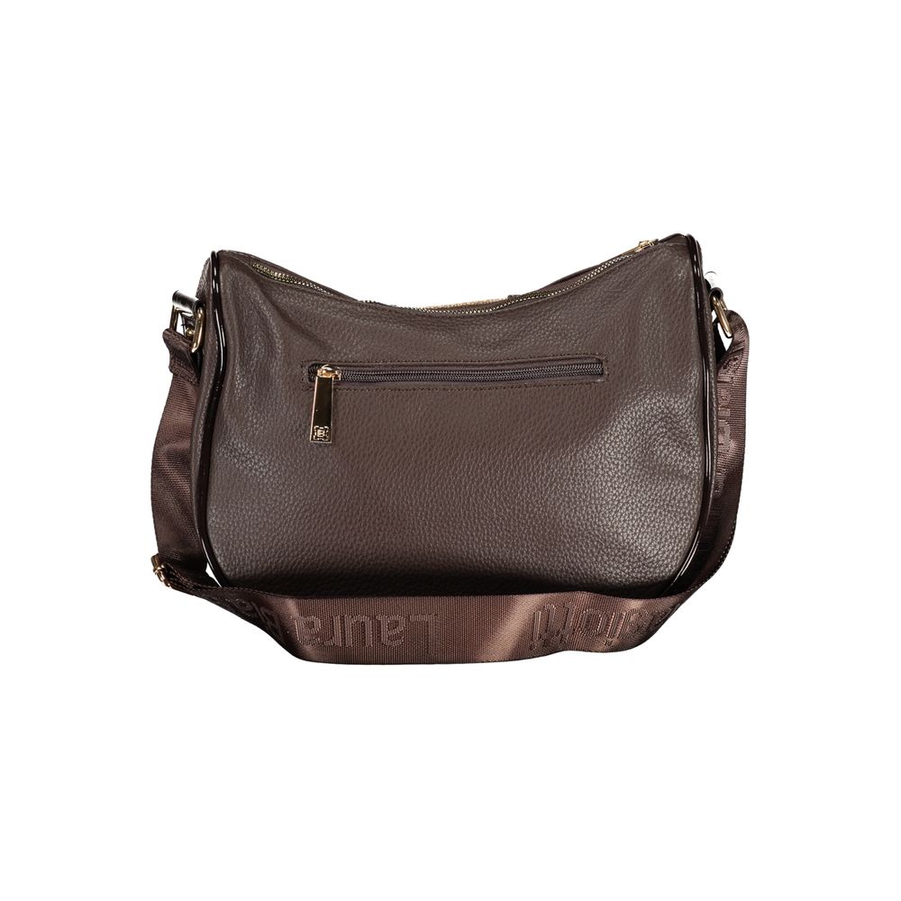 Laura Biagiotti brown PVC handbag