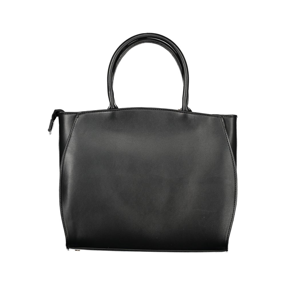 Laura Biagiotti Schwarze PVC-Handtasche
