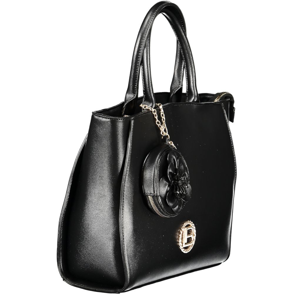 Laura Biagiotti Schwarze PVC-Handtasche