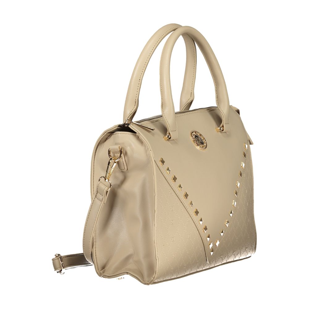 Laura Biagiotti Beigefarbene PVC-Handtasche