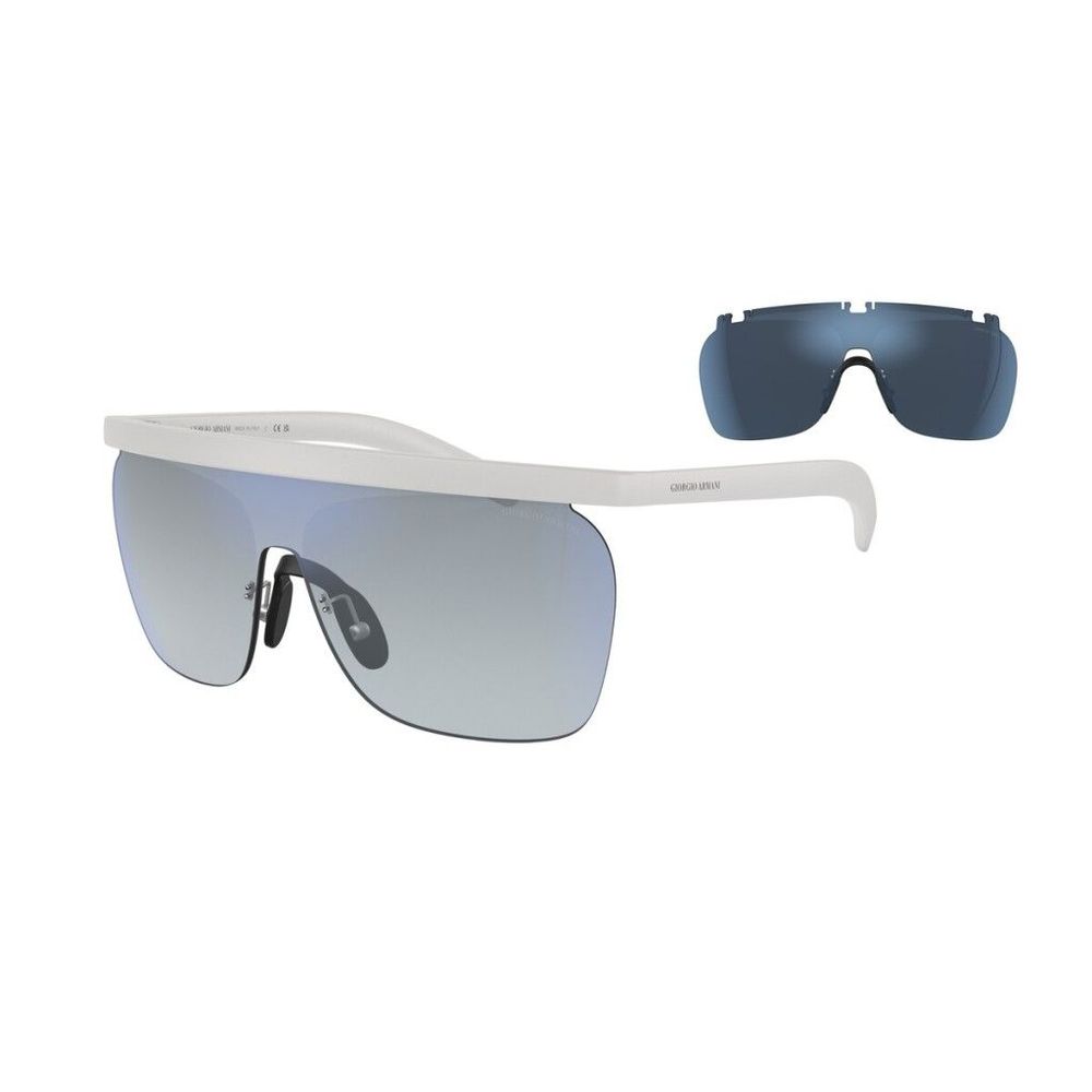 Giorgio Armani Weiße Sonnenbrille aus Acetat