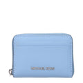 Michael Kors Hellblaue Leder-Kartenetui