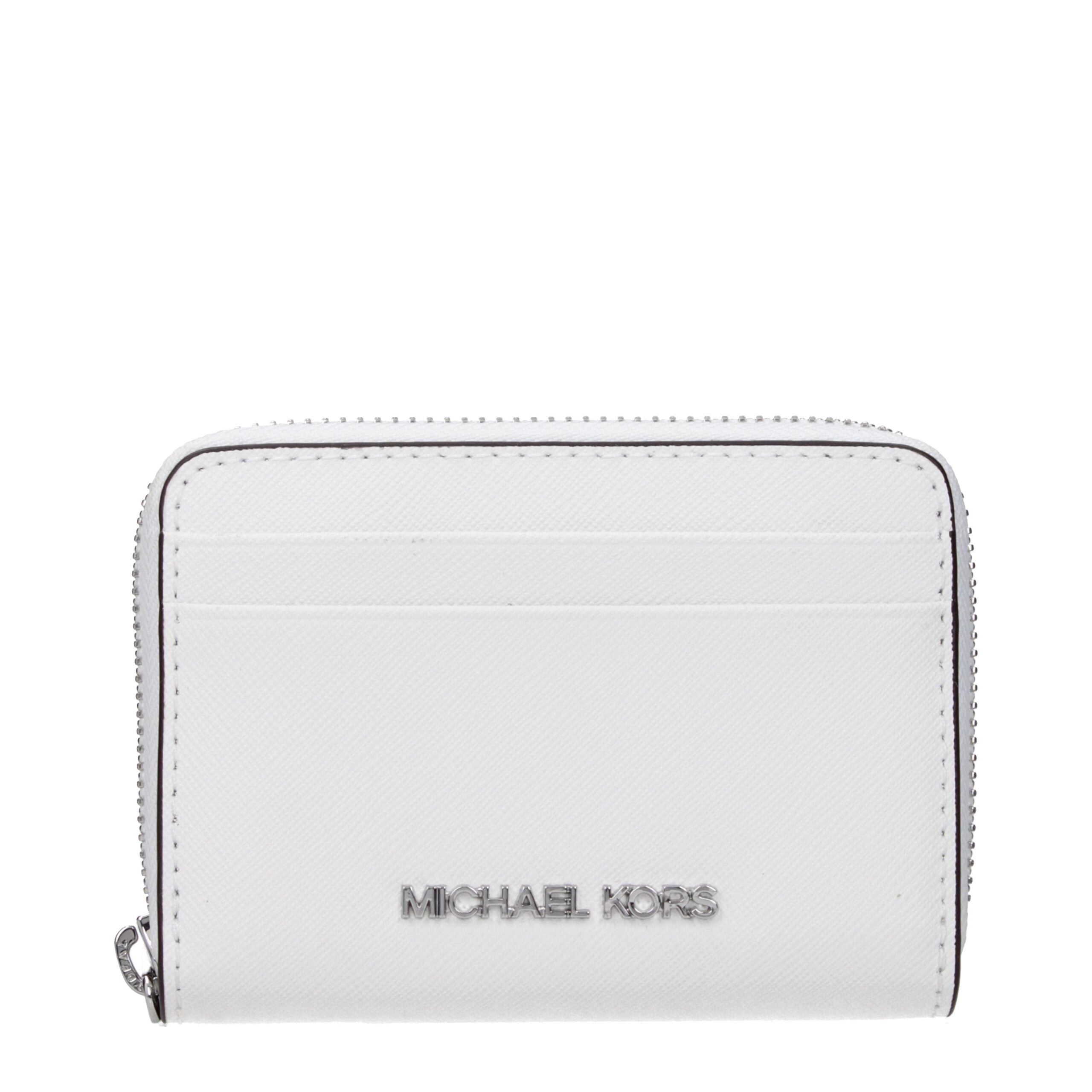 Michael Kors Weißer Leder-Kartenhalter