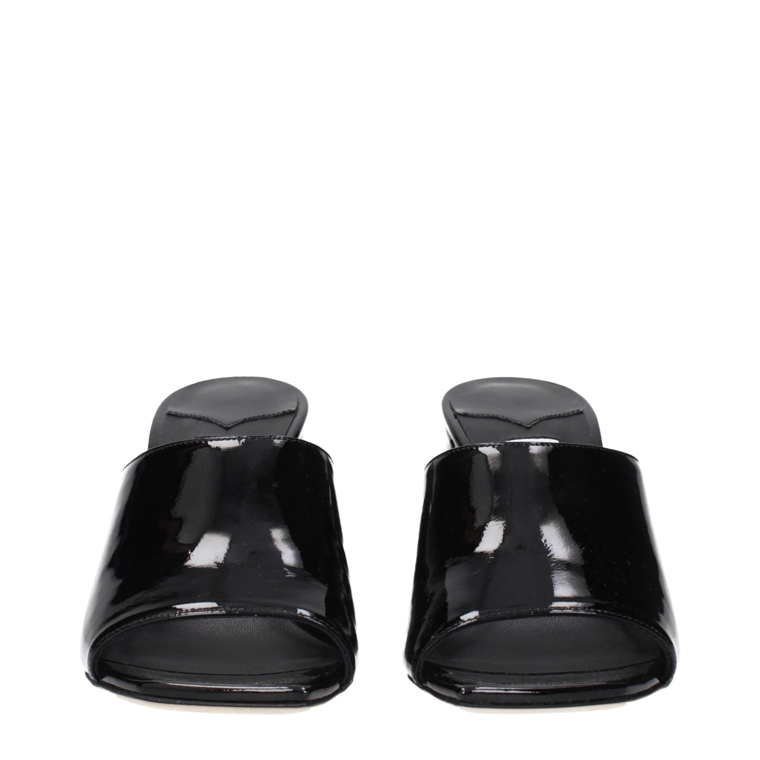 Jimmy Choo Schwarze Leder Plateau-Sandalen