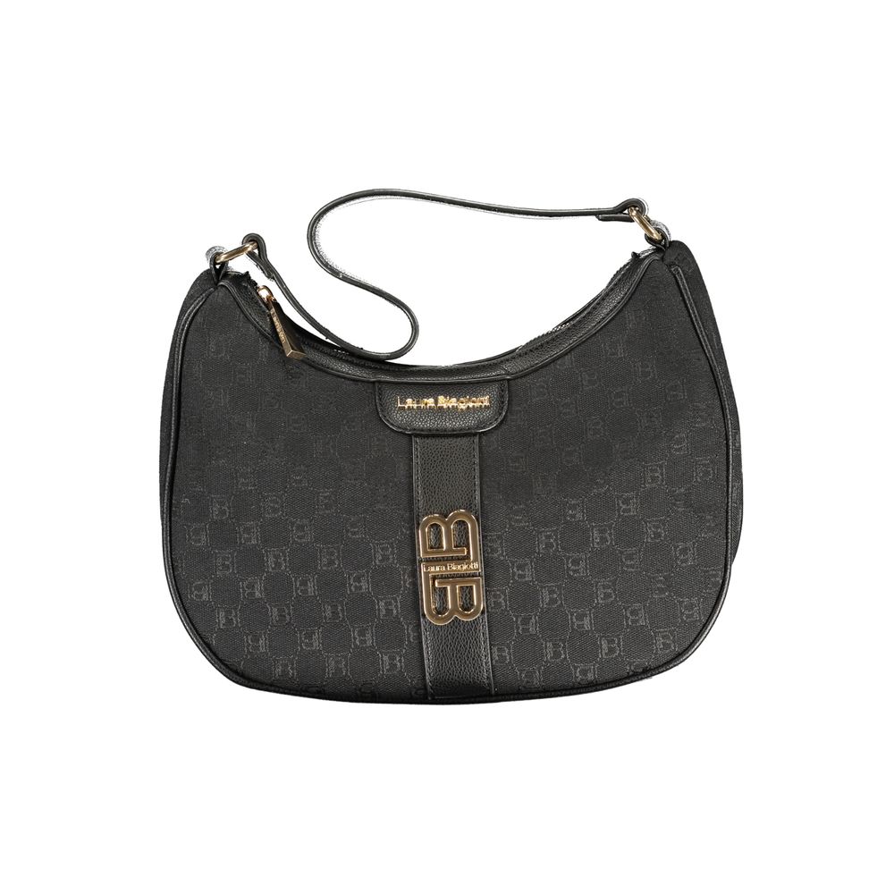 Laura Biagiotti Schwarze Damen-Handtasche aus Polyester