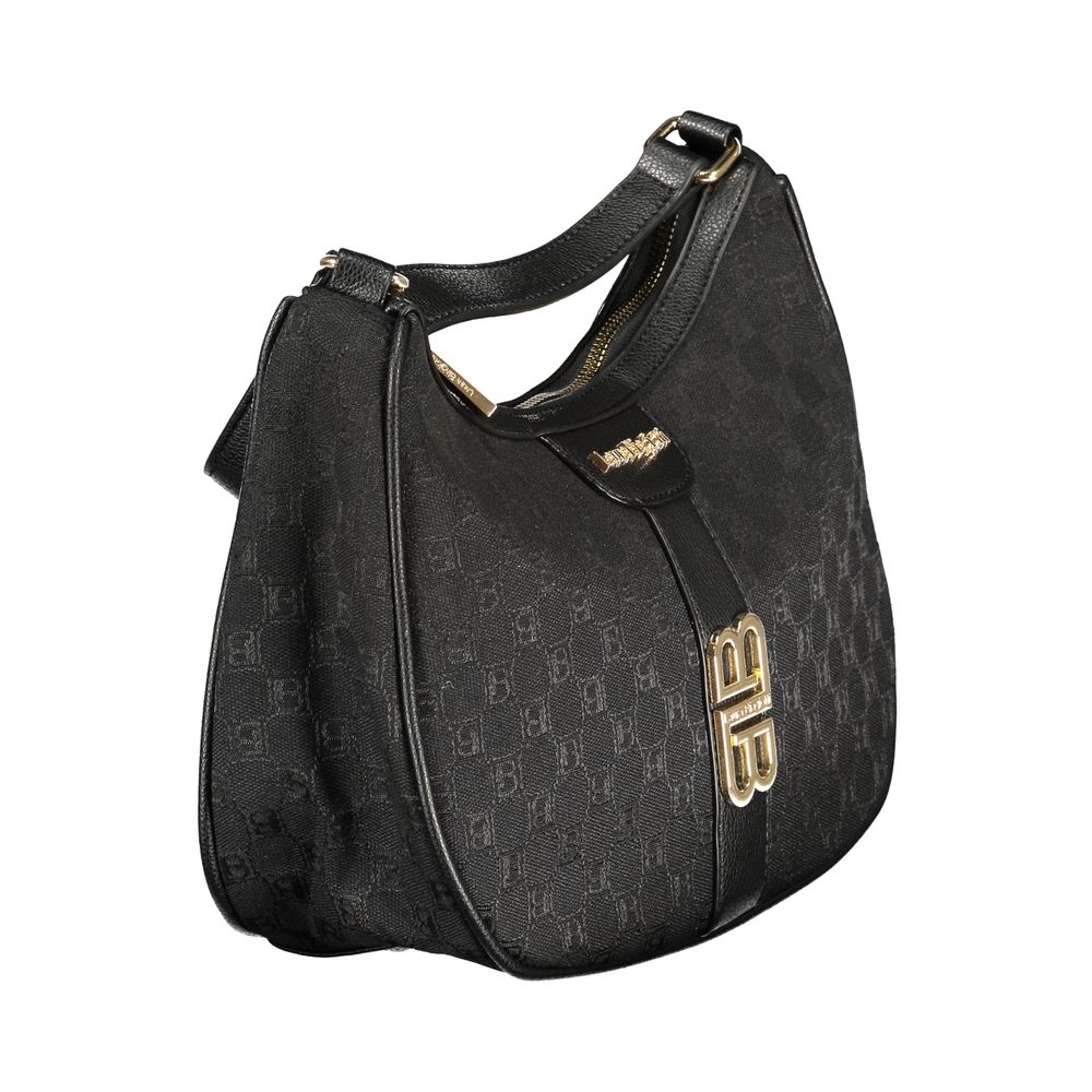 Laura Biagiotti Schwarze Damen-Handtasche aus Polyester