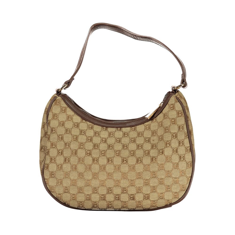Laura Biagiotti Beigefarbene Polyester-Handtasche