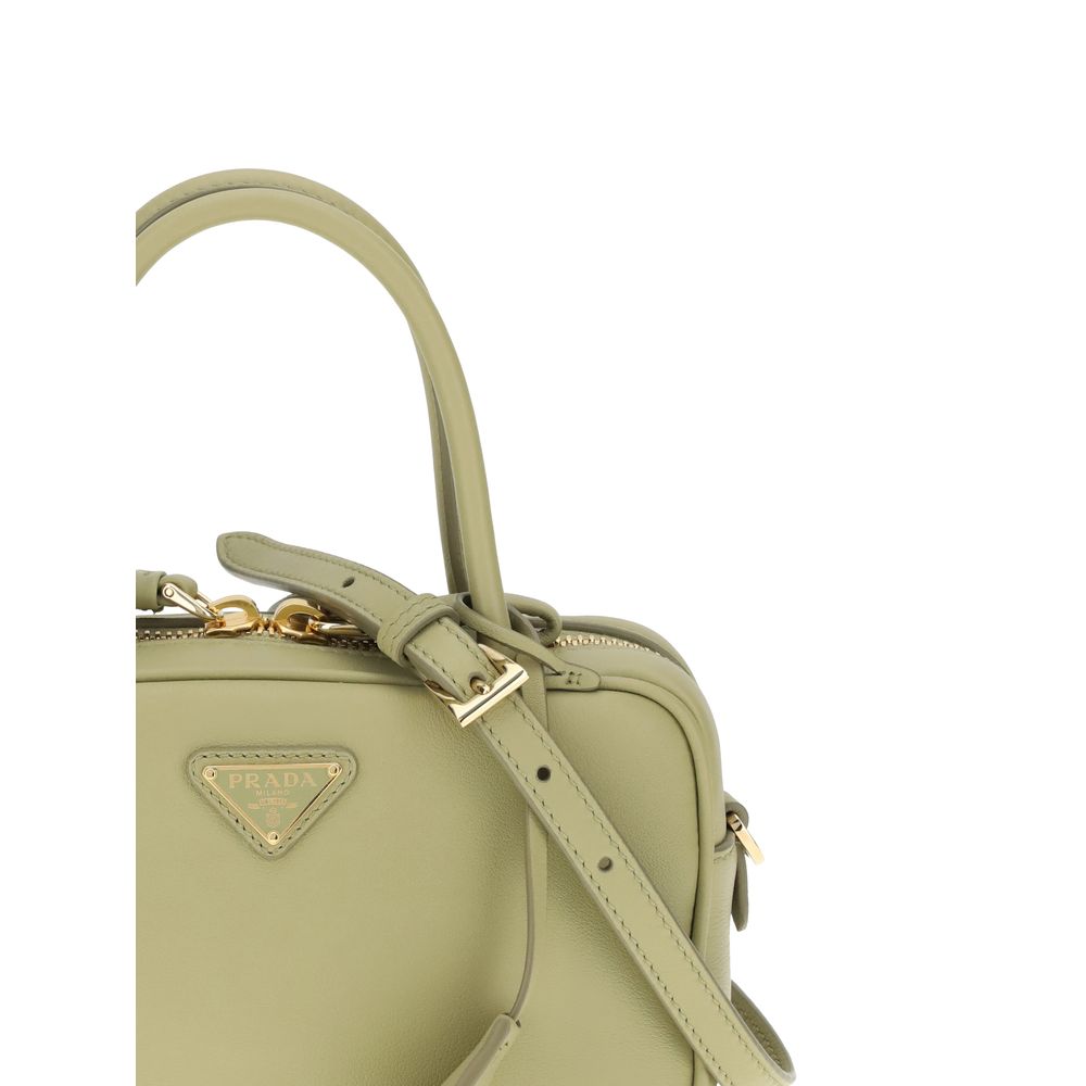 Prada Schultertasche aus Kalbsleder Bos Taurus in Bicolor
