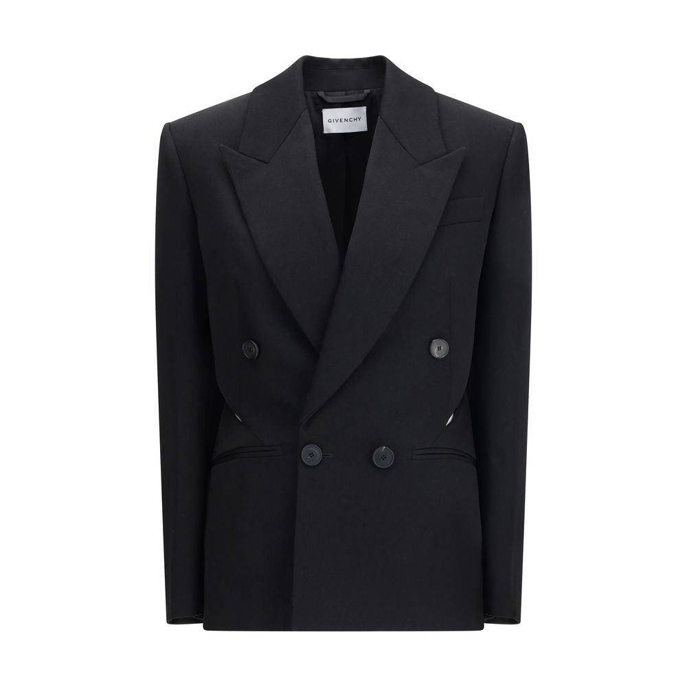 Givenchy Schwarzer Wollmantel
