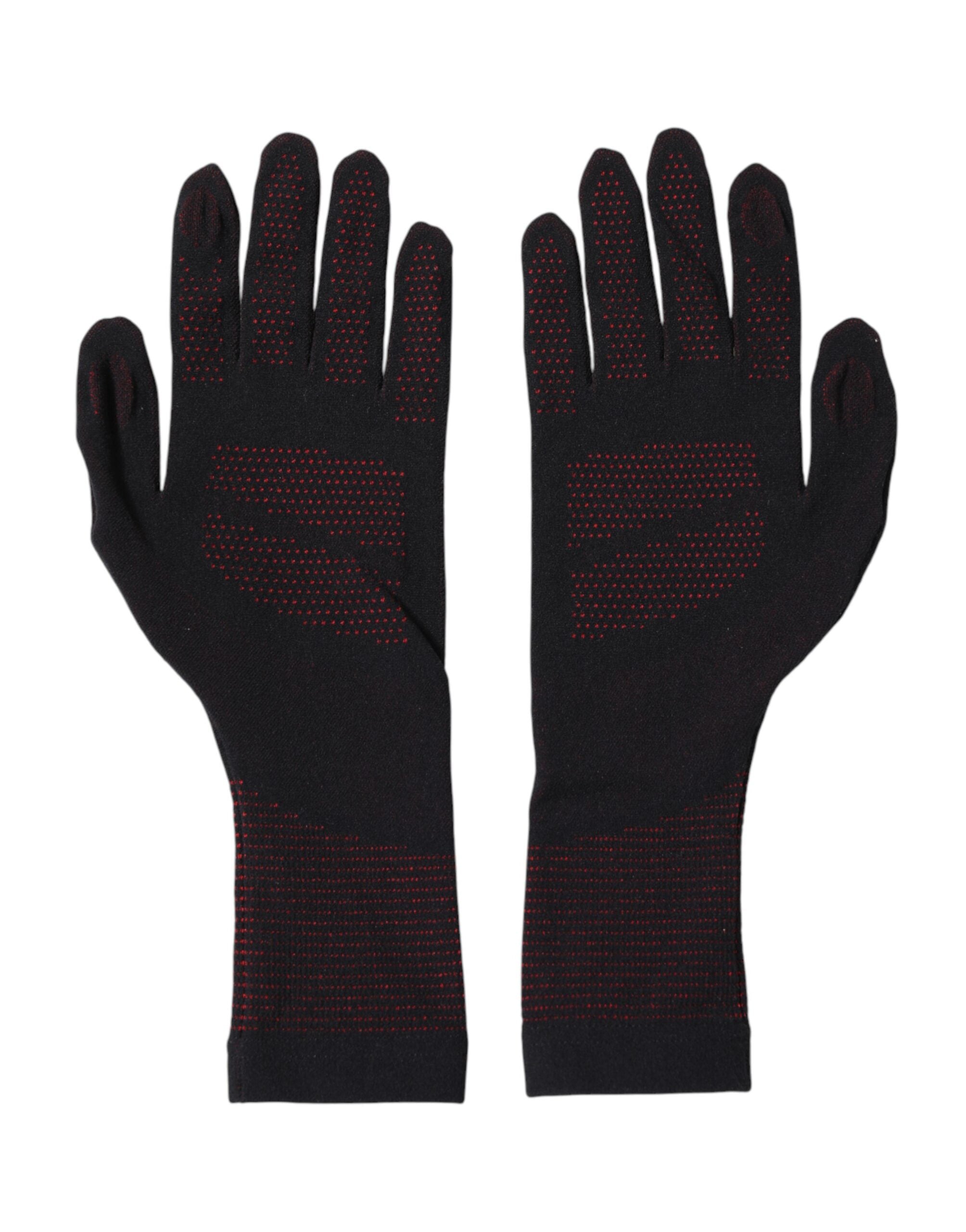 Dolce & Gabbana Men's Black DG Logo Cotton Gloves