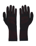 Dolce & Gabbana Schwarze Herren-Handschuhe mit DG-Logo aus Baumwolle