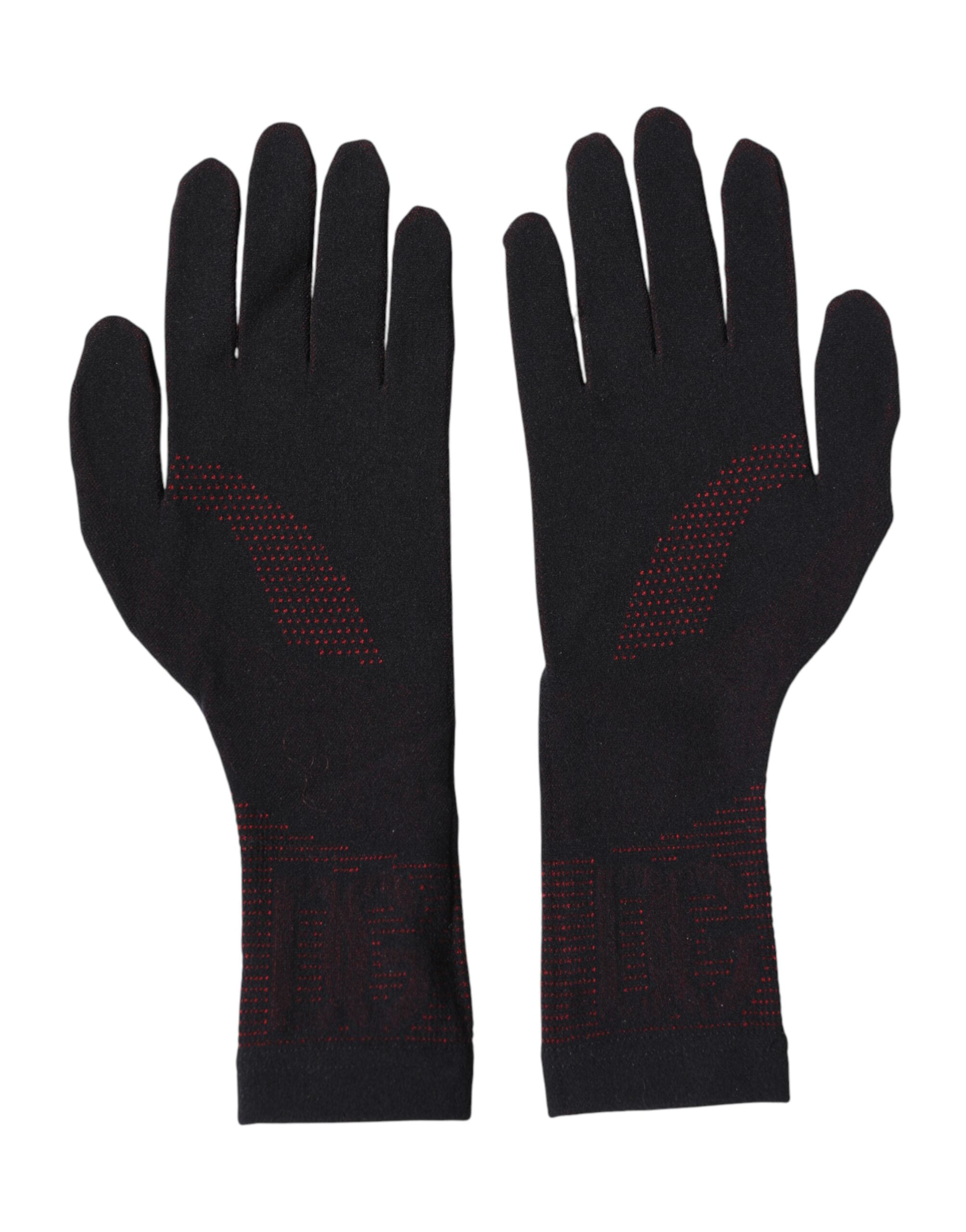 Dolce & Gabbana Men's Black DG Logo Cotton Gloves