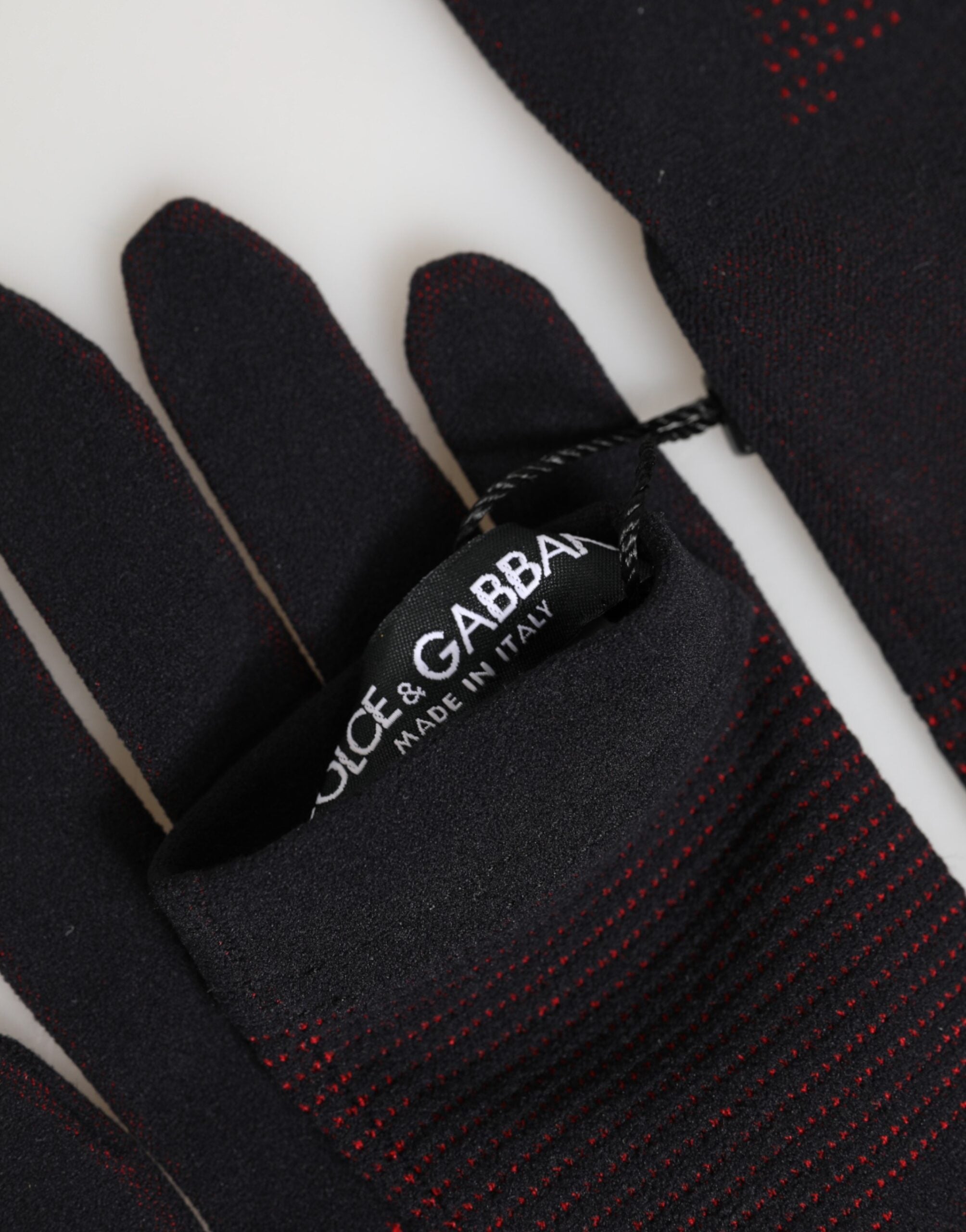 Dolce & Gabbana Men's Black DG Logo Cotton Gloves