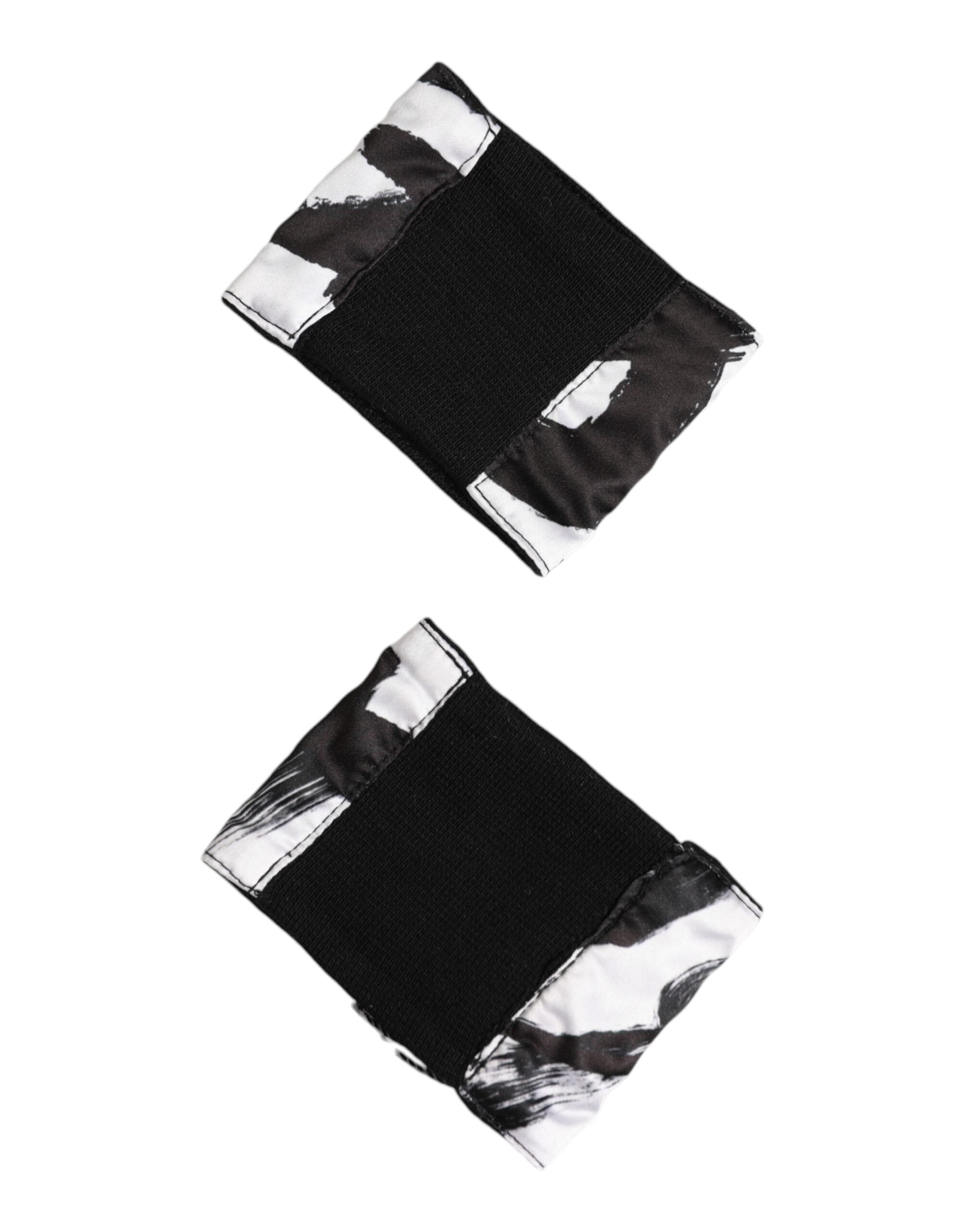Dolce & Gabbana Black and White DG Logo Silk Wristband, 1 Pair