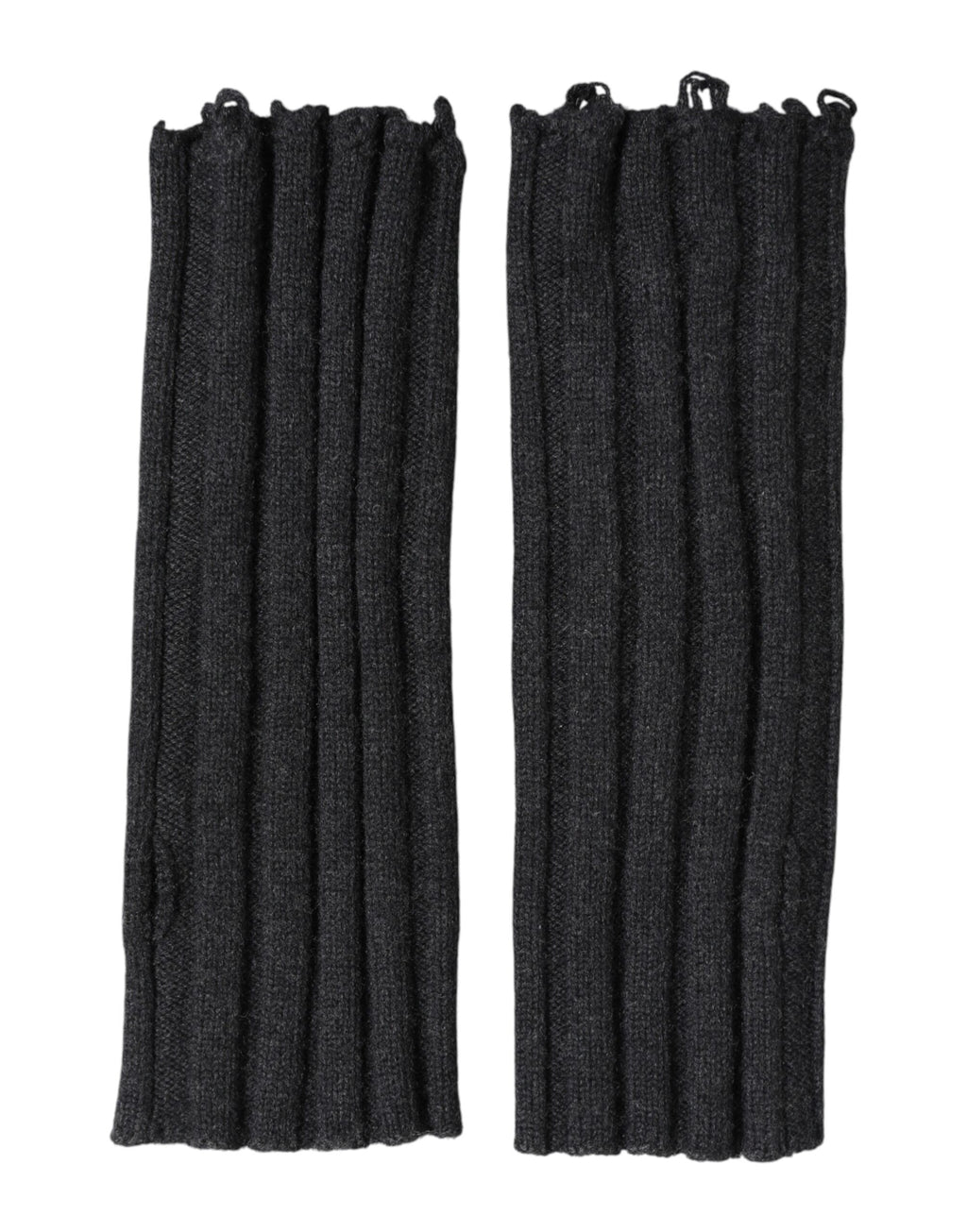 Dolce & Gabbana Black Pure Wool Fingerless Gloves