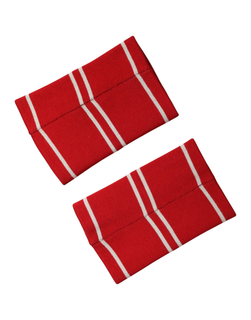 Dolce & Gabbana Red and White DG Logo Cotton Bracelet 1 Pair One Size