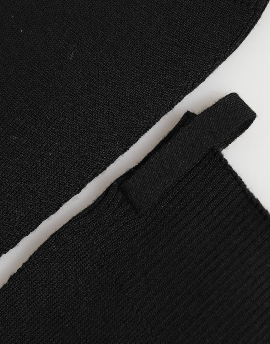 Dolce & Gabbana Men's Black Pure Wool Gloves