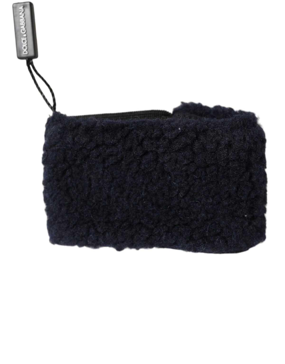Dolce & Gabbana Schwarze Wollstirnbänder für Herren, gestrickt