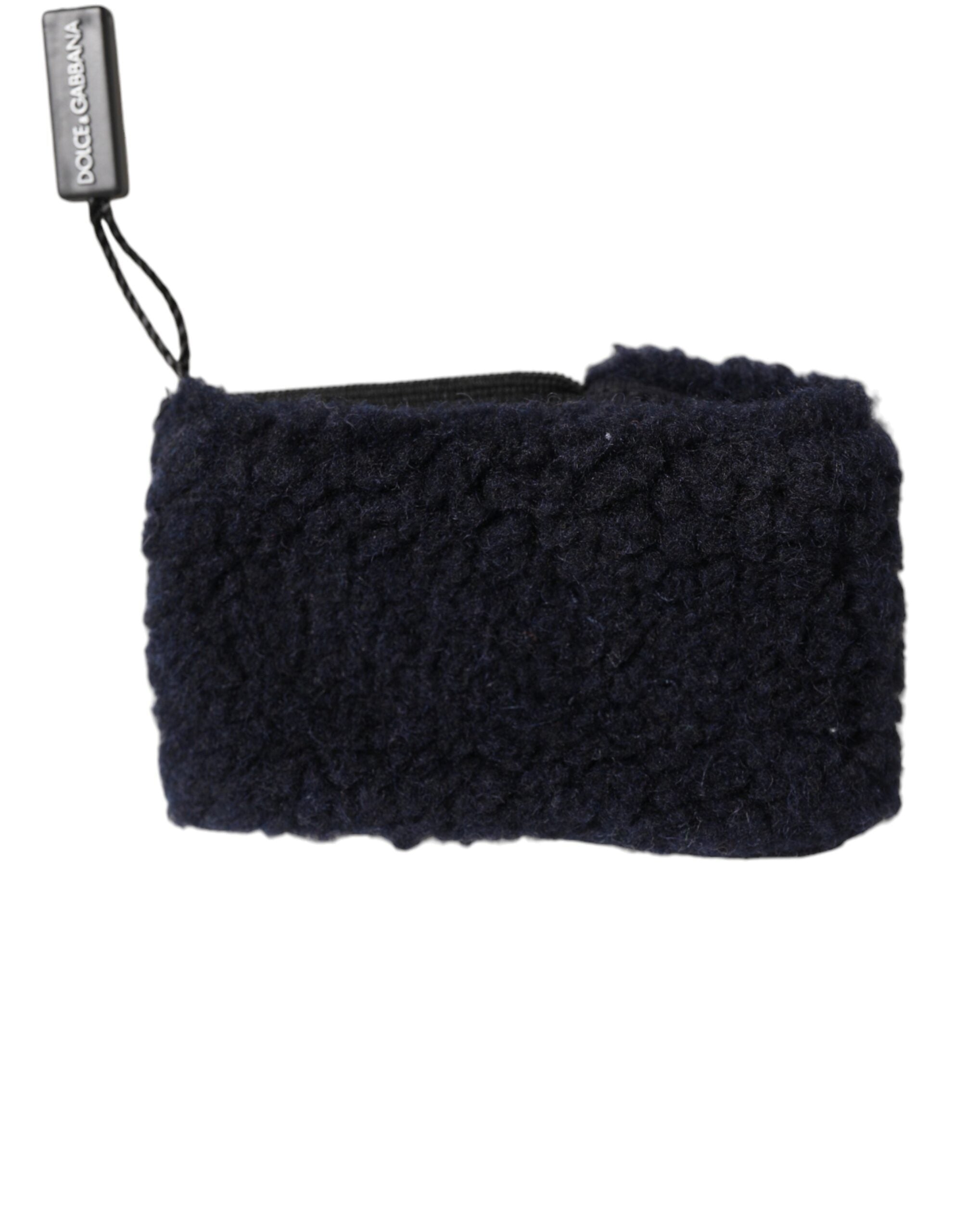 Dolce & Gabbana Men's Black Knitted Wool Headbands