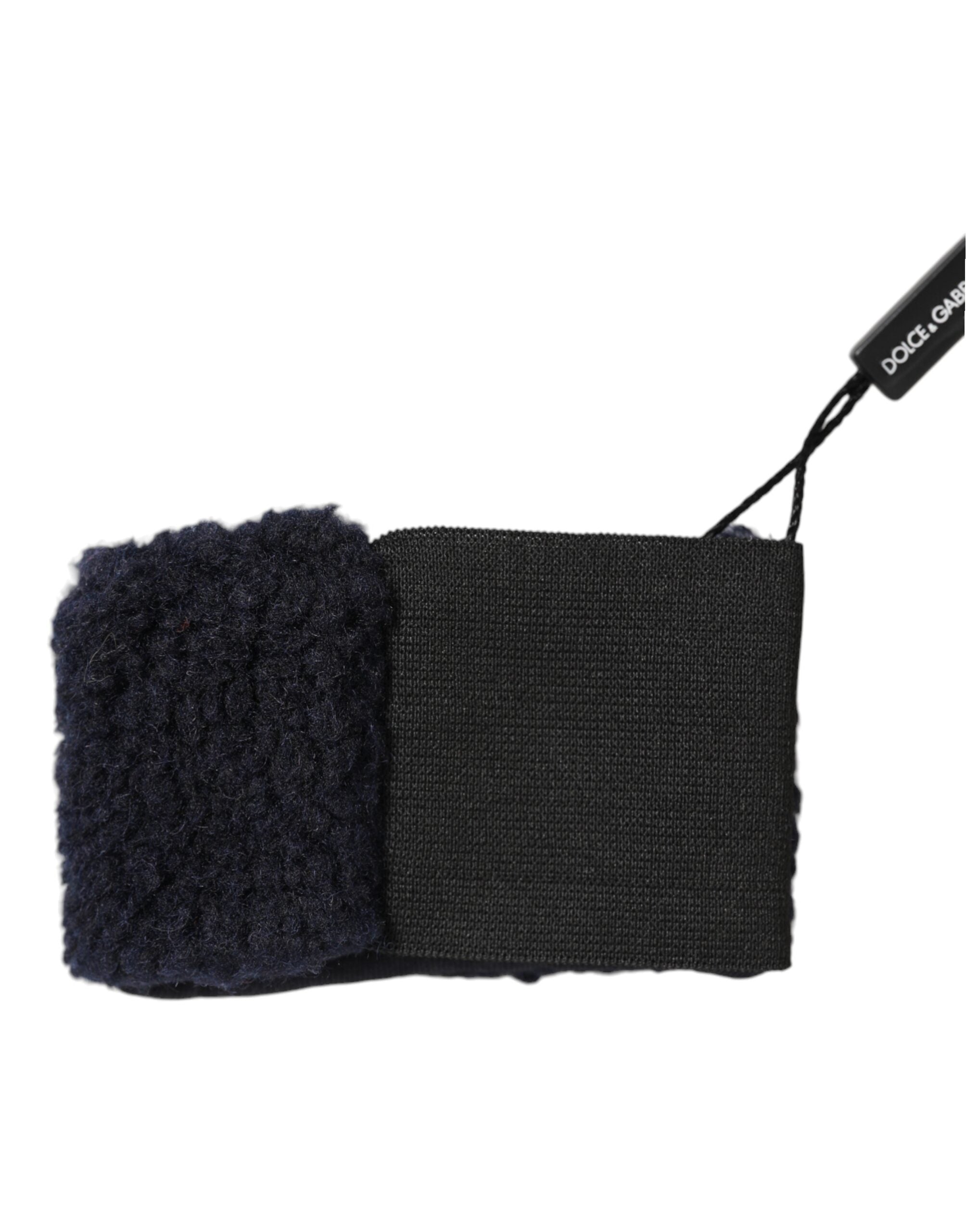 Dolce & Gabbana Men's Black Knitted Wool Headbands