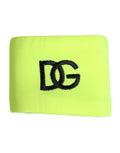 Dolce & Gabbana Men's Yellow-Green Silk Bracelet with DG Logo