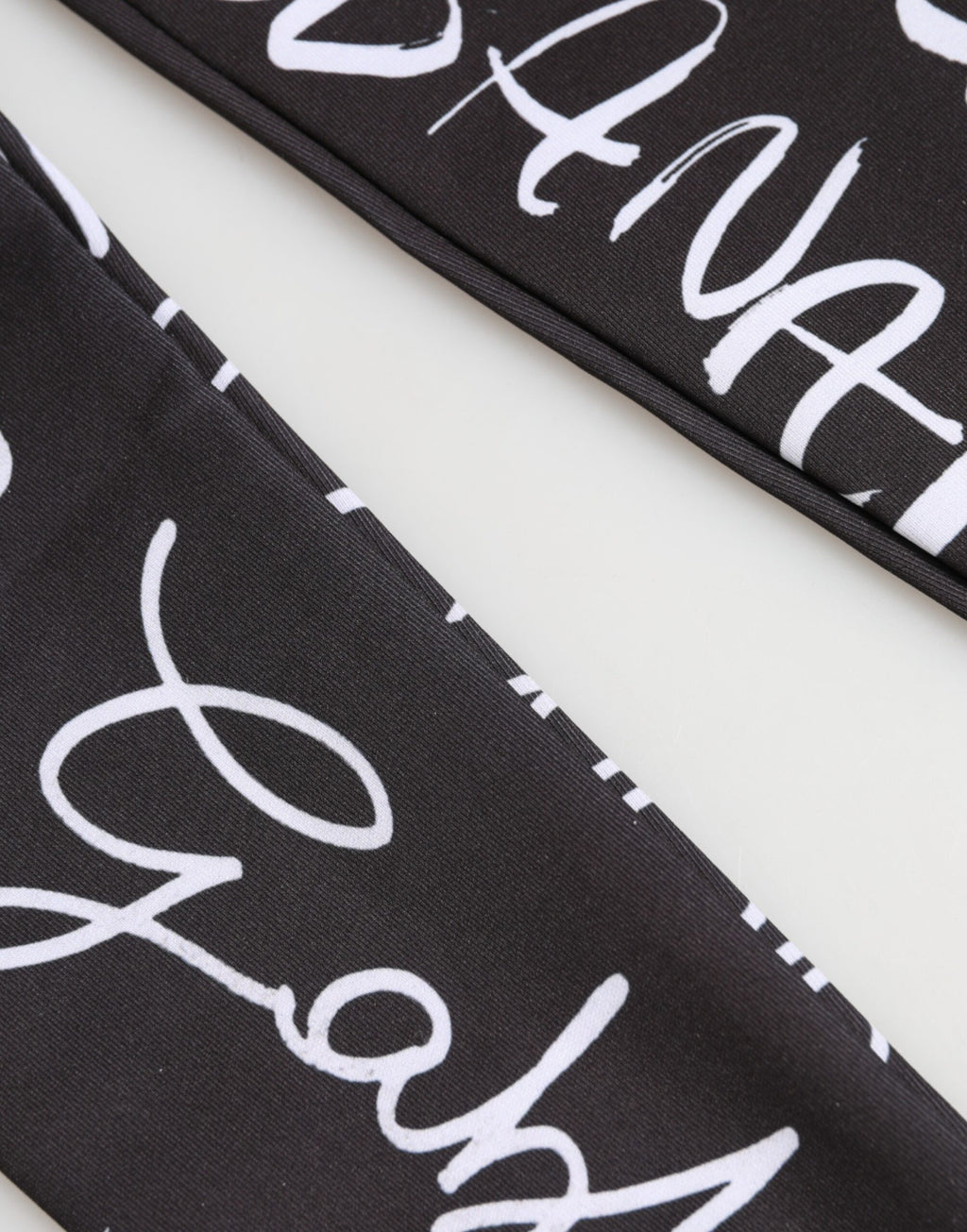 Dolce & Gabbana Black and White DG-Logo Elbow-Length Gloves