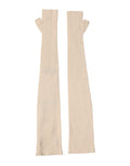 Dolce & Gabbana Beige Women's Wool Fingerless Arm Warmers