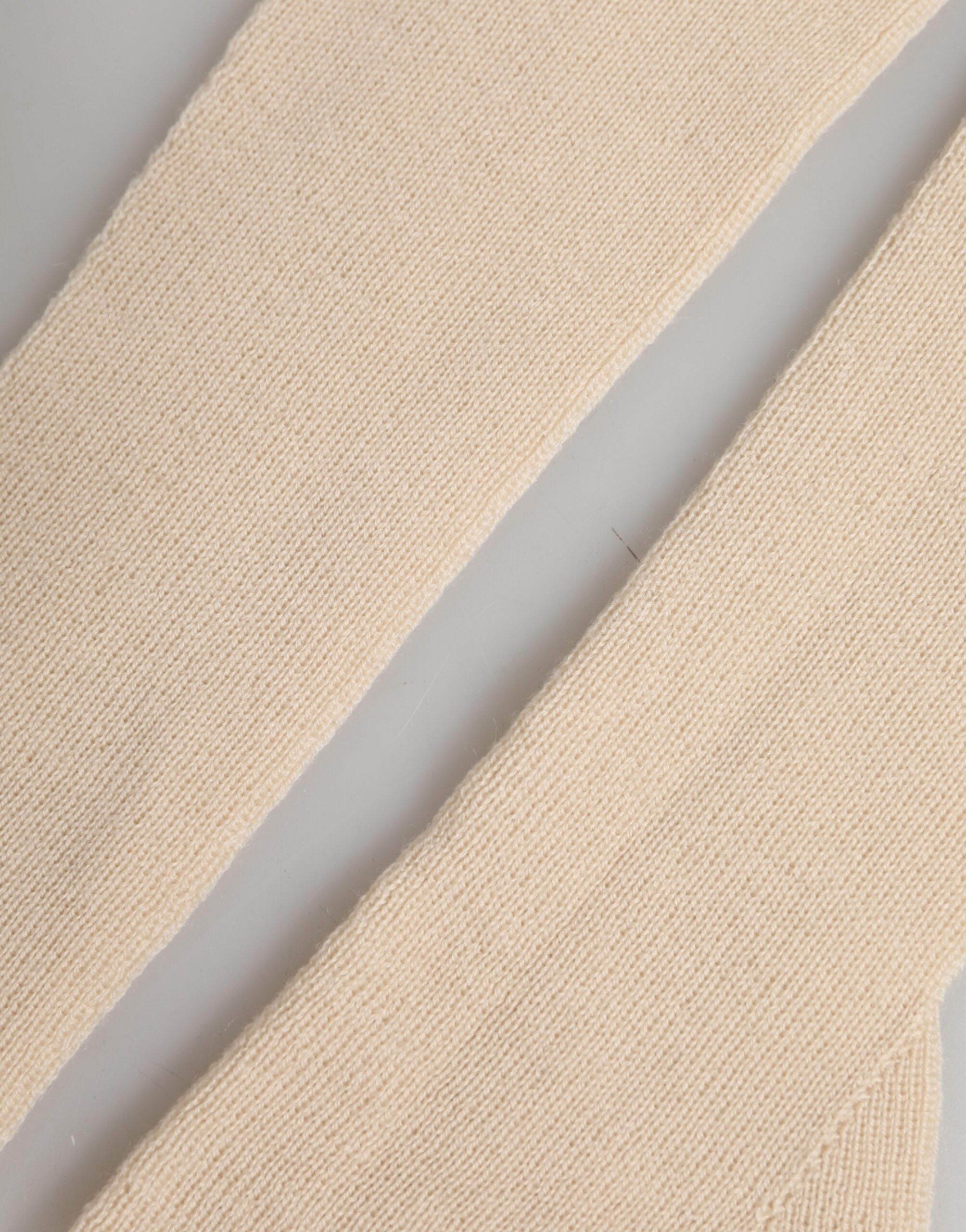 Dolce & Gabbana Beige Women's Wool Fingerless Arm Warmers