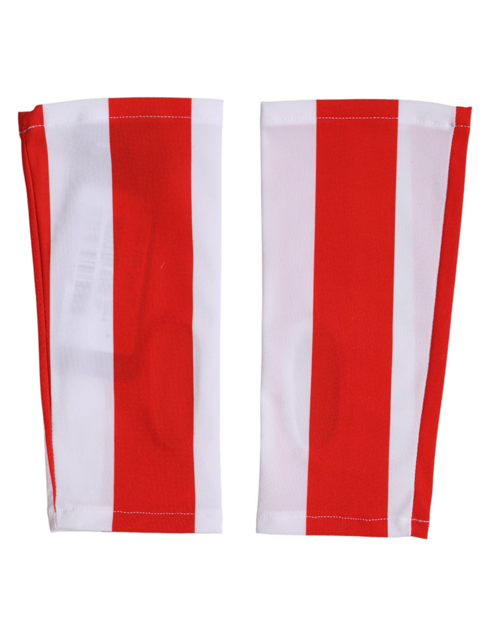 Dolce & Gabbana Rote und Weiße Fingerlose Handschuhe aus Nylon