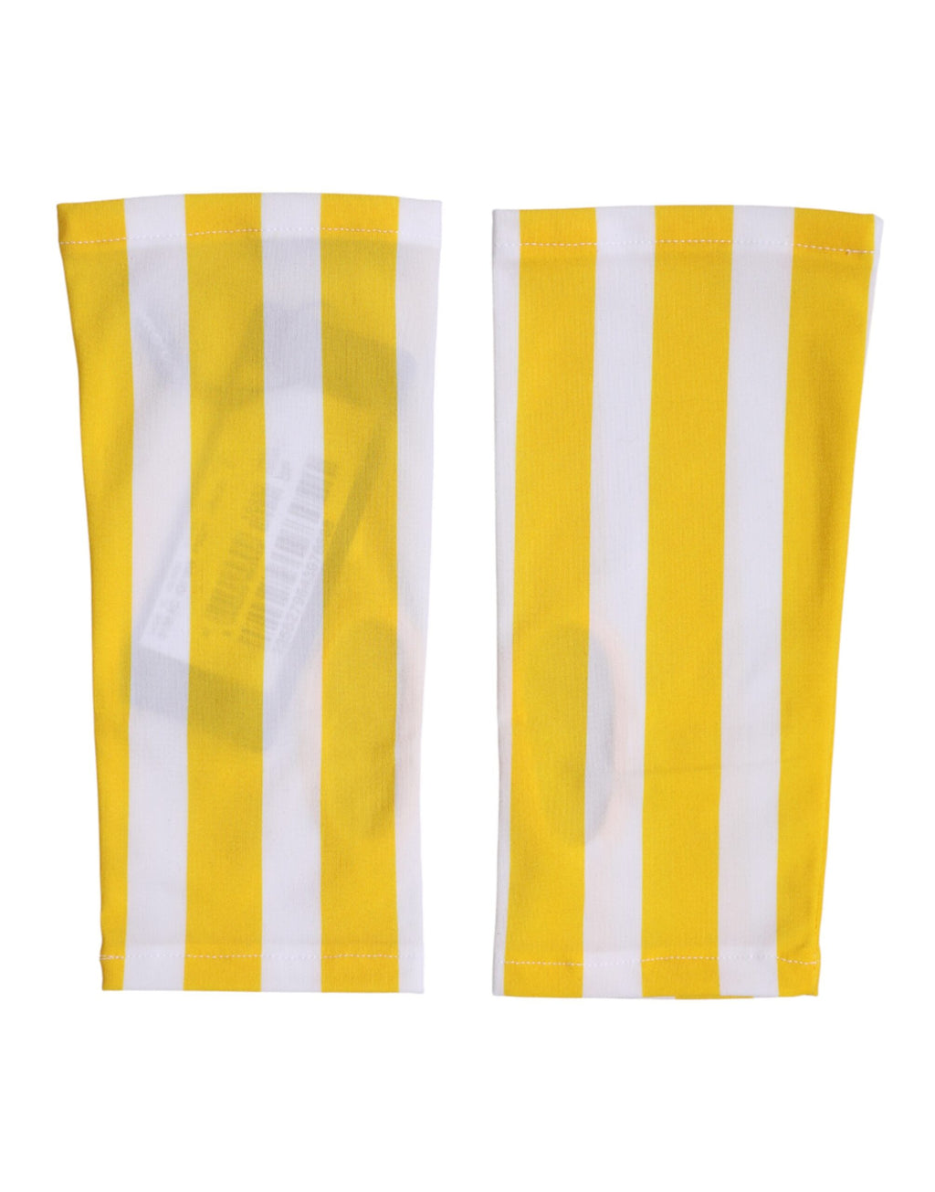 Dolce & Gabbana Yellow and White Nylon Full-Finger Gloves, Wrist Length