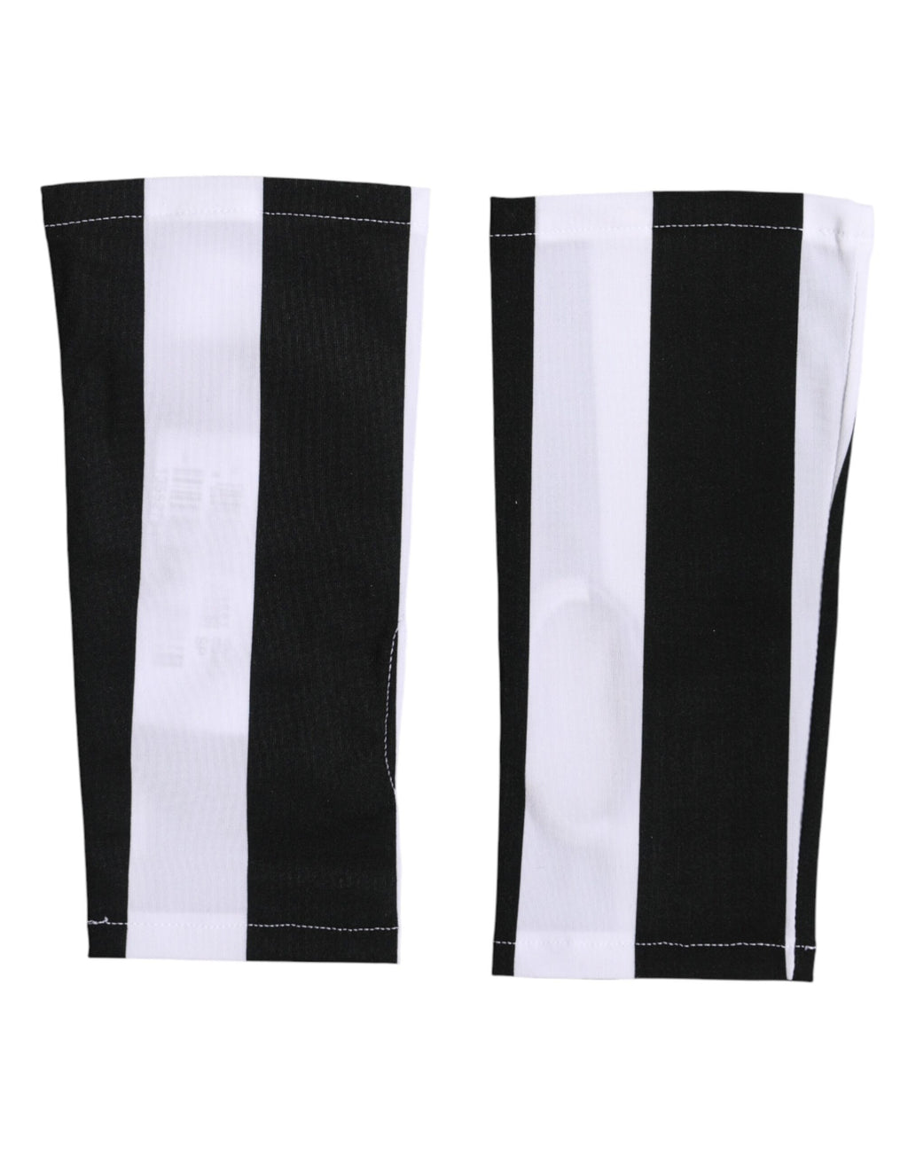Dolce & Gabbana Black and White Nylon Fingerless Gloves