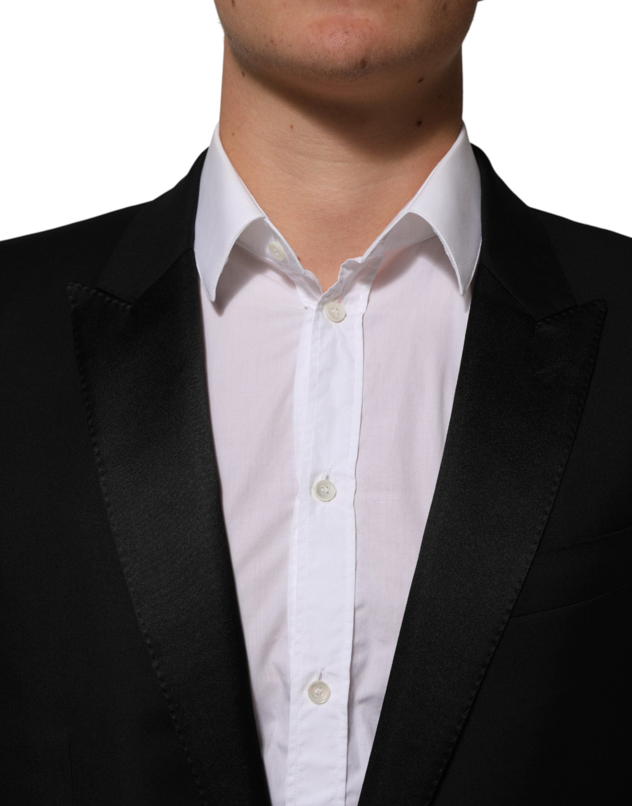 Dolce & Gabbana Schwarzer 2-Knopf-Anzug, 2-teilig