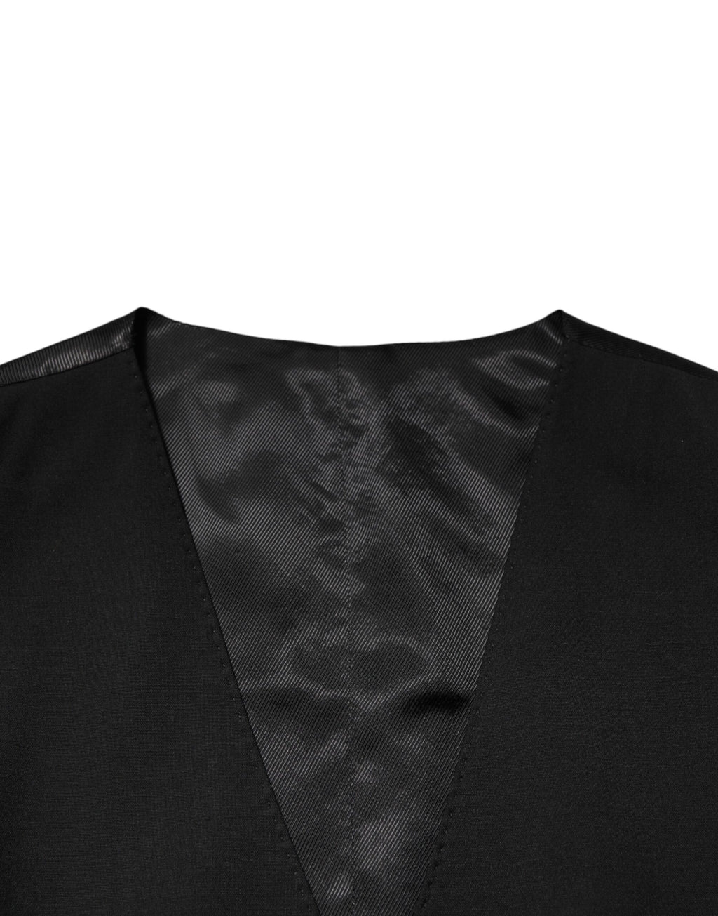 Dolce & Gabbana Schwarze Polyester-Weste, formell
