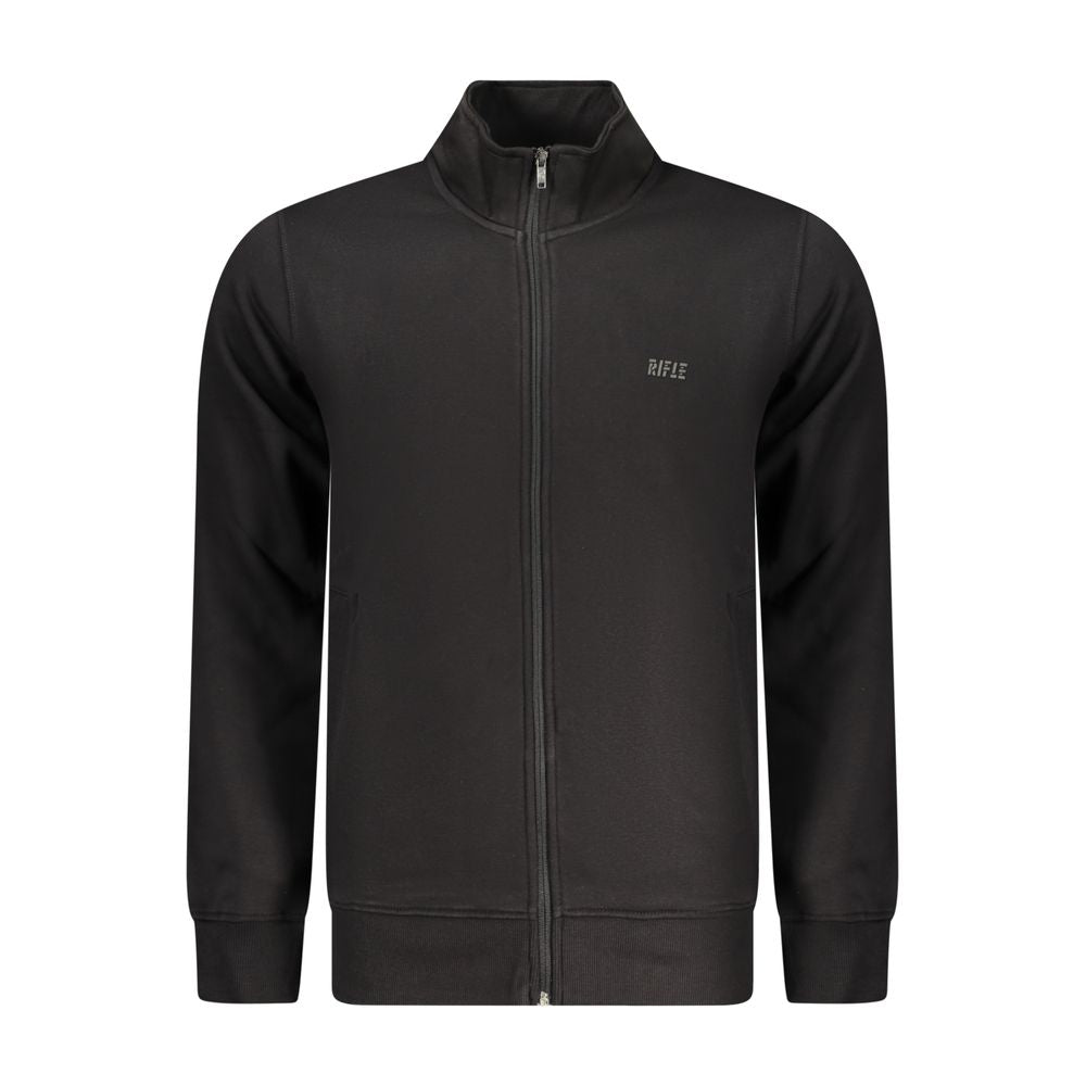 Rifle Schwarzer Baumwoll-Sweatshirt