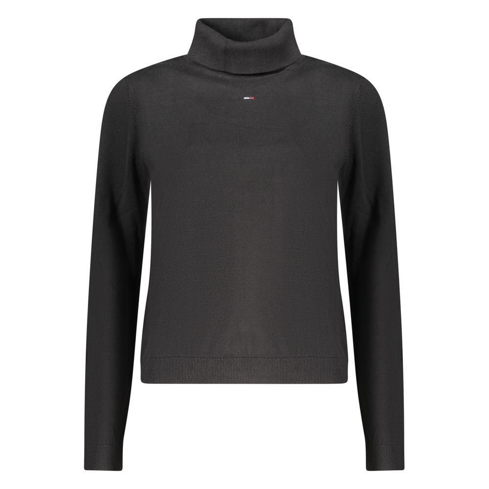 Tommy Hilfiger Schwarzer Damen-Strickpullover aus Baumwolle