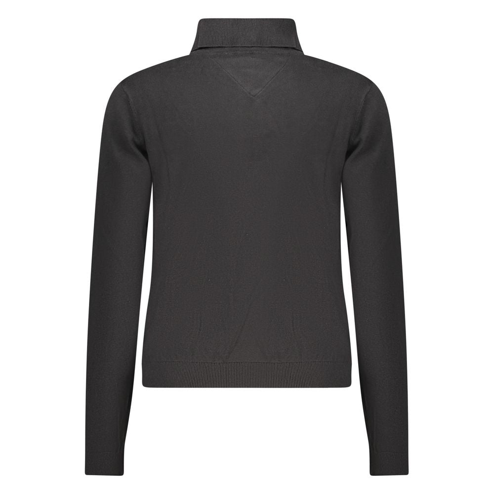 Tommy Hilfiger Schwarzer Damen-Strickpullover aus Baumwolle